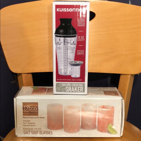 D’Eco Other - Himalayan sea salt shot glasses Bartender kit